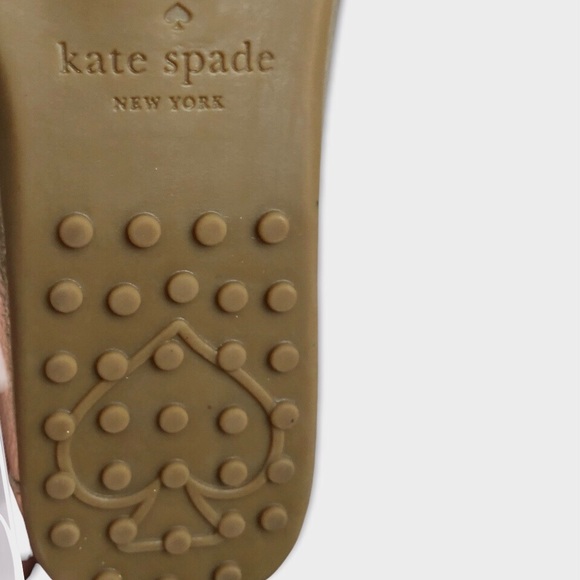 COPY - Kate ♠️ Spade NEW YORK Bergman Gold Leather Loafers Spade Detail authent… - Picture 14 of 15